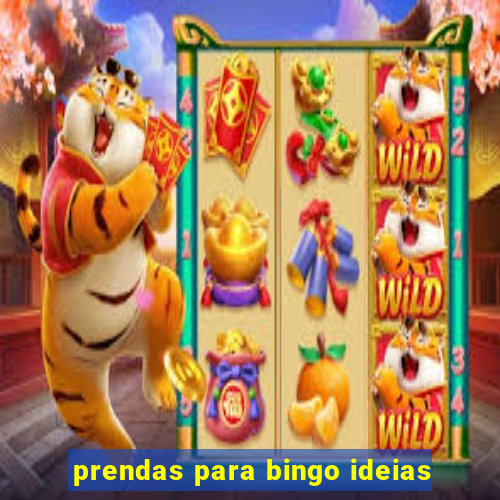 prendas para bingo ideias